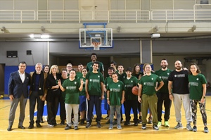 Προπόνηση για το "One Team" της Euroleague μεταξύ των Special Olympics Hellas και της ΚΑΕ Παναθηναϊκός AKTOR.